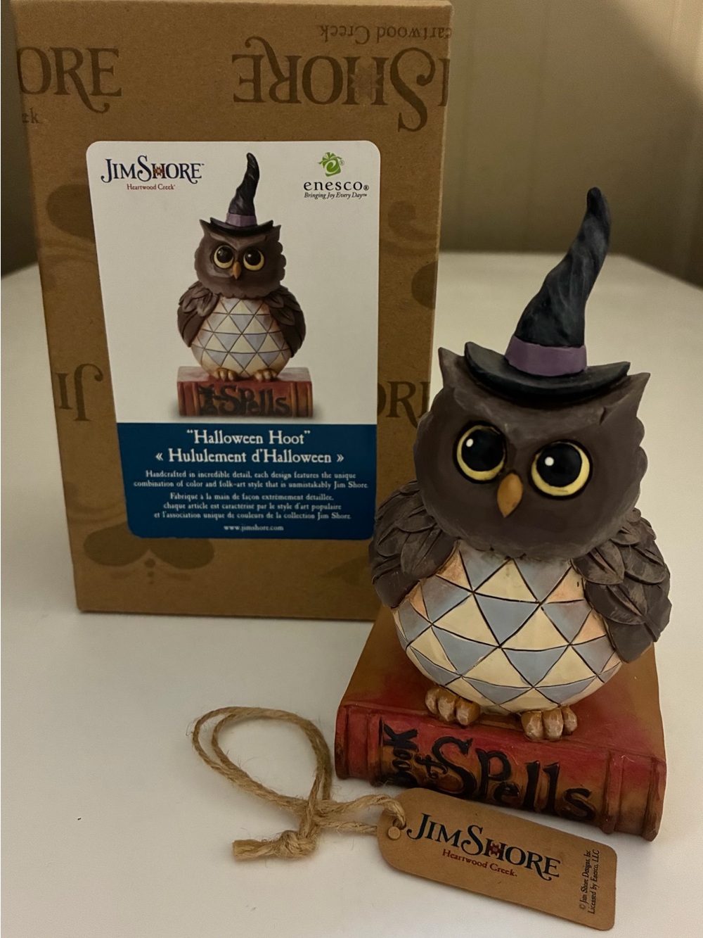 Jim Shore “Halloween Hoot” Owl Figurine NIB